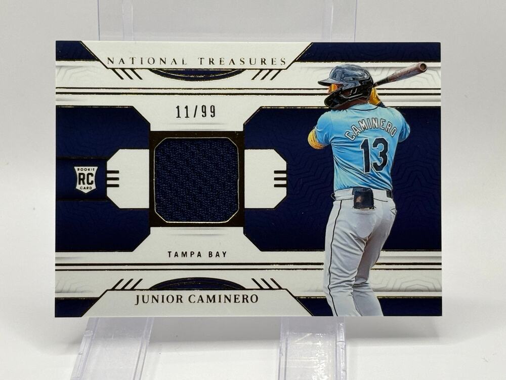 2024 National Treasures Junior Caminero Rookie Jersey Patch Relic 11/99 SP Rays